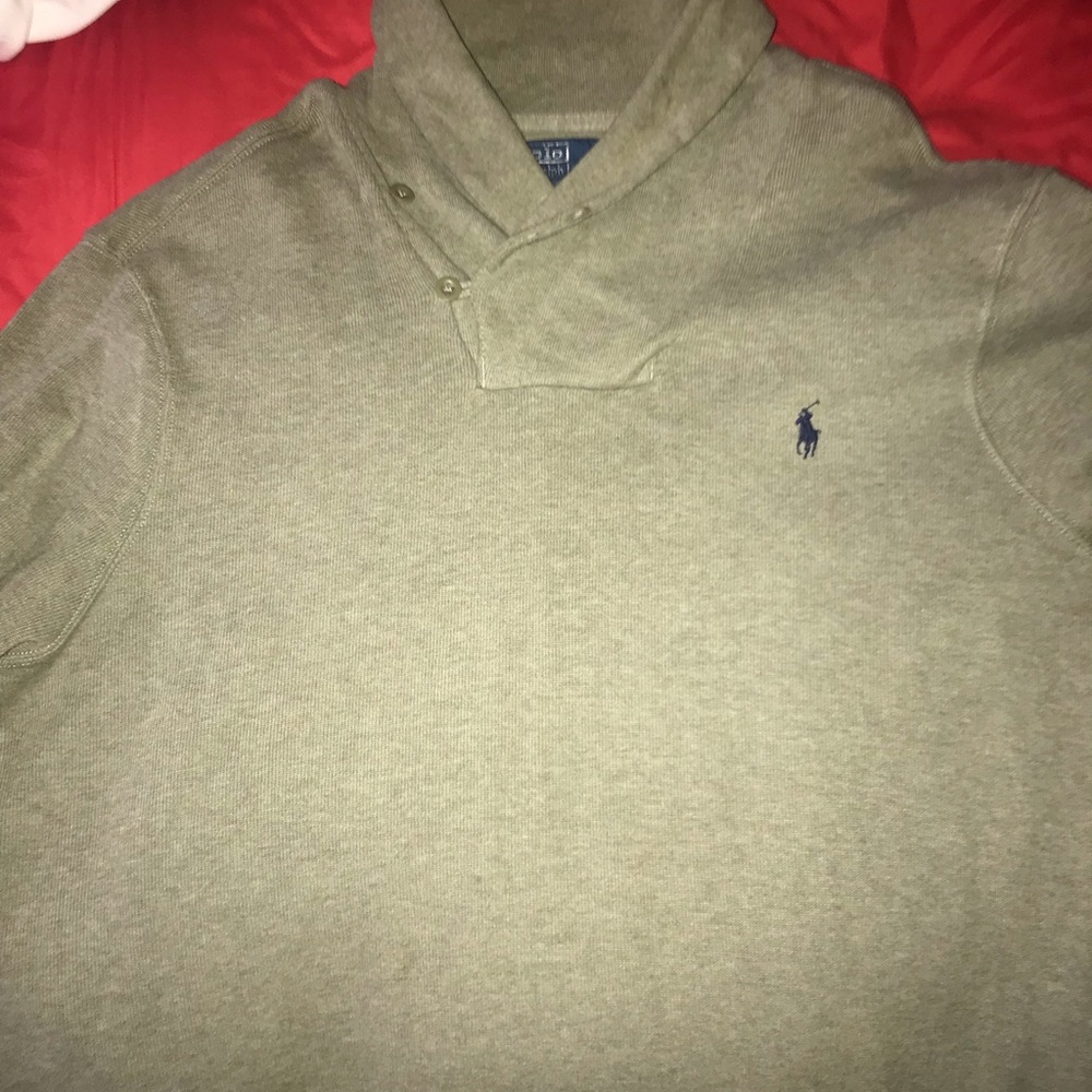 Pea green polo Ralph Lauren sweater